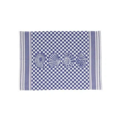 Vietri Strofinaccio Coastal Dish Towels - Set Of 2 In Blue