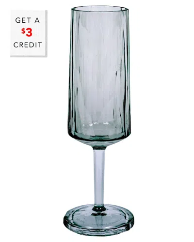 VIETRI VIETRI SUPERGLASS FLUTE WITH $3 CREDIT