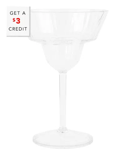 Vietri Superglass Margarita Glass With $3 Credit In White