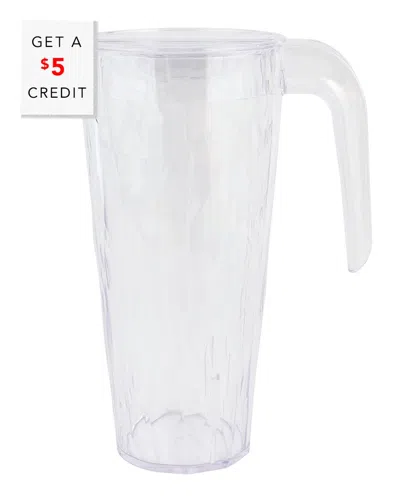 Vietri Superglass Pitcher With $5 Credit In Transparent
