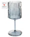 Vietri Superglass Smoke Gray Cocktail Glass In Gray