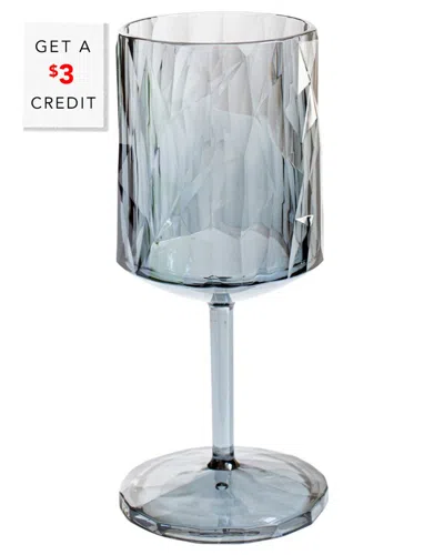 Vietri Superglass Smoke Gray Cocktail Glass