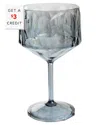 Vietri Superglass Smoke Gray Gin Glass In Blue