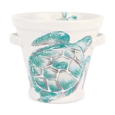 Vietri Tartaruga Ice Bucket In White