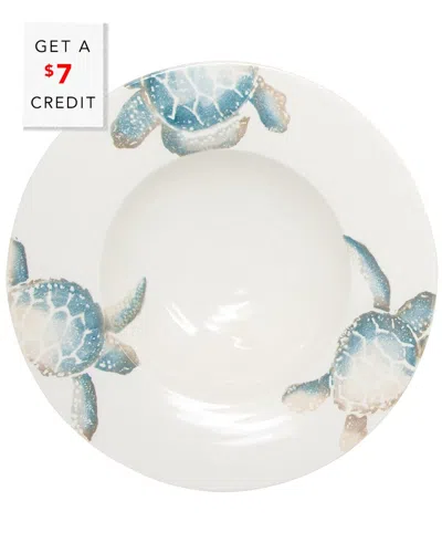 Vietri Tartaruga Small Serving Bowl With $7 Credit In Blue