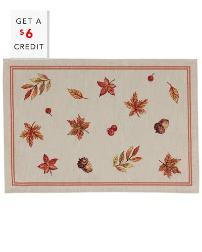 Vietri Tavola Autumn Placemats (set Of 4) With $6 Credit In Multi
