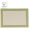 Vietri Tavola Green Scalloped Placemats (set Of 4) With $6 Credit