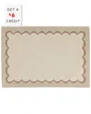 Vietri Tavola Natural Scalloped Placemats (set Of 4) With $6 Credit
