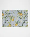 Vietri Tavola Placemats, Set Of 4 In Lemons/white Flowers