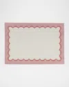 Vietri Tavola Placemats, Set Of 4 In Pink Scalloped