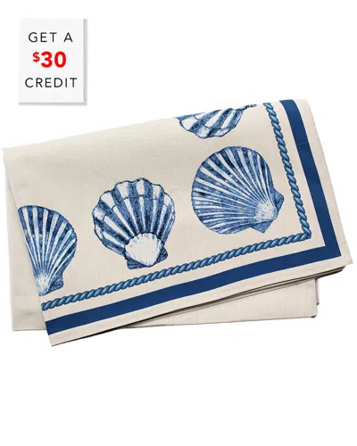 Vietri Tavola Shell Tablecloth With $30 Credit In Blue