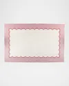 Vietri Tavola Tablecloth In Pink Scalloped
