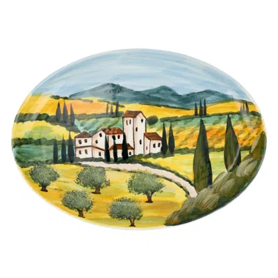 Vietri Terra Toscana Oval Platter