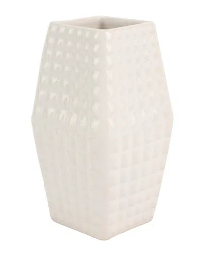 Vietri Tessere Square Bud Vase In White