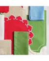 Vietri Tessuti Set Of 4  Sage Green Rectangular Placemats In Green