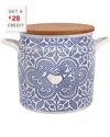 Vietri Uccello Blu Biscotti Jar