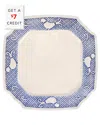 Vietri Uccello Blu Salad Plate In Blue