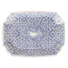 Vietri Uccello Blu Rectangular Platter In Blue