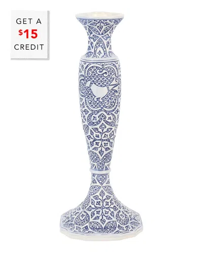 Vietri Uccello Candle Stick With $15 Credit