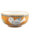 Vietri Campagna Uccello Cereal/soup Bowl In Orange