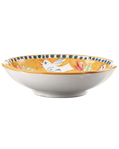 Vietri Uccello Coupe Pasta Bowl In Handpainted