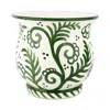 Vietri Verde Garden Round Planter In Green