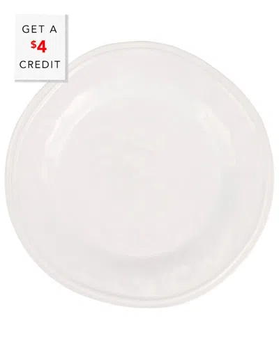 Vietri Viva By  Aria White Dinner Plate With $4 Credit