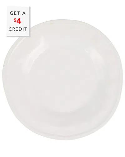 Vietri Viva By  Aria White Salad Plate With $4 Credit