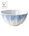Vietri Viva By  Bari Blue And White Cereal Bowl With $3 Credit