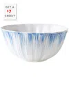 Vietri Bari Blue And White Serving Bowl