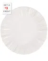 Vietri Viva By  Bari White Salad Plate With $3 Credit