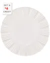 Vietri Viva By  Bari White Small Round Platter With $6 Credit