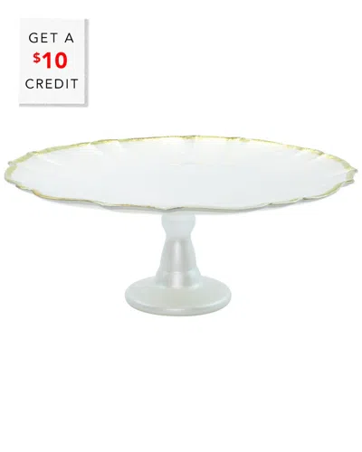 Vietri Baroque Glass Cake Stand In No Color