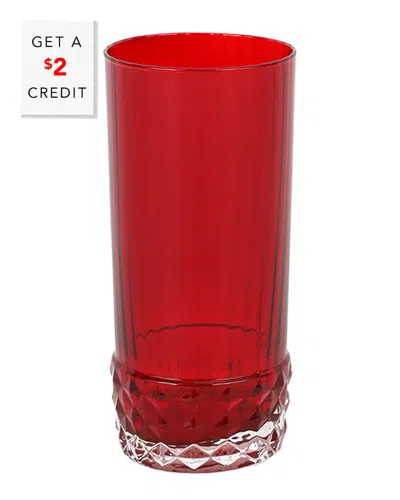 Vietri Deco Red Tall Tumbler