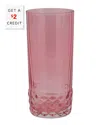Vietri Viva By  Deco Tall Tumbler With $2 Credit In Pink