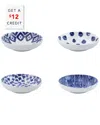Vietri Santorini Assorted Condiment Bowls - Set Of 4