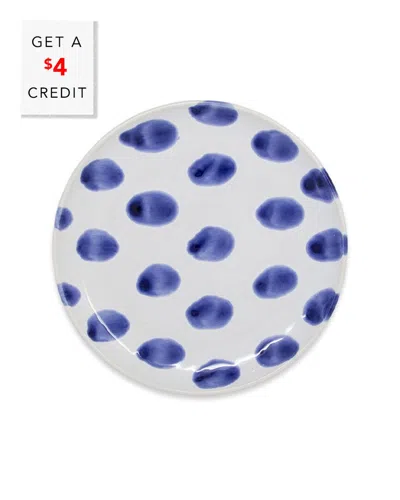 Vietri Viva By  Santorini Dot Cocktail Plate With $4 Credit In No Color