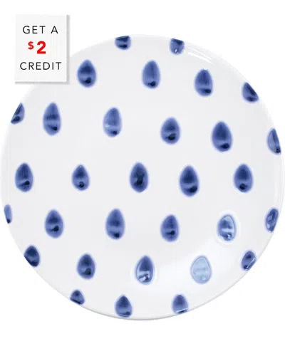 Vietri Viva By  Santorini Dot Dinner Plate With $2 Credit