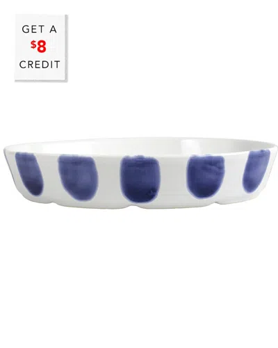 VIETRI VIVA BY VIETRI SANTORINI DOT OVAL BAKER WITH $8 CREDIT