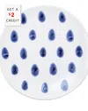 Vietri Viva By  Santorini Dot Salad Plate With $2 Credit In Blue