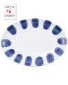Vietri Santorini Dot Small Oval Platter