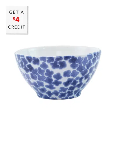 Vietri Viva By  Santorini Flower Cereal Bowl With $4 Credit In No Color