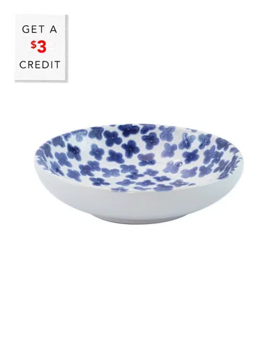 VIETRI VIVA BY VIETRI SANTORINI FLOWER CONDIMENT BOWL  WITH $3 CREDIT