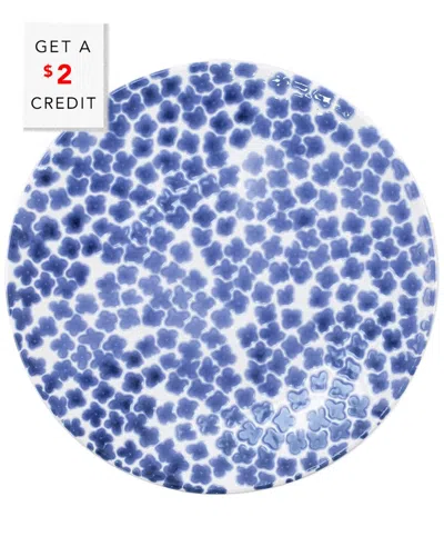 Vietri Viva By  Santorini Flower Dinner Plate With $2 Credit
