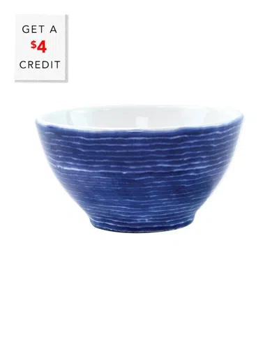 Vietri Viva By  Santorini Stripe Cereal Bowl With $4 Credit In No Color