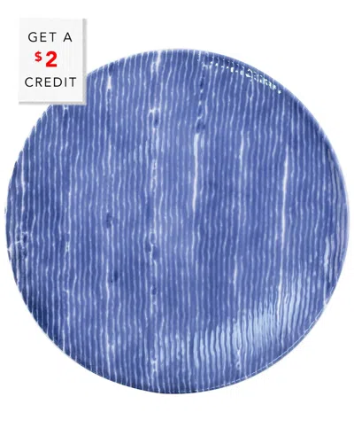 VIETRI VIVA BY VIETRI SANTORINI STRIPE DINNER PLATE  WITH $4 CREDIT