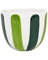 Vietri Viva By  Viva Garden Green Tulip Small Cachepot In Green
