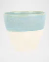 Vietri Viva Garden Reactive Medium Cachepot In Yellow