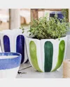 Vietri Viva Garden Tulip Large Cachepot In Multi