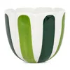 Vietri Viva Garden Tulip Large Cachepot In Green